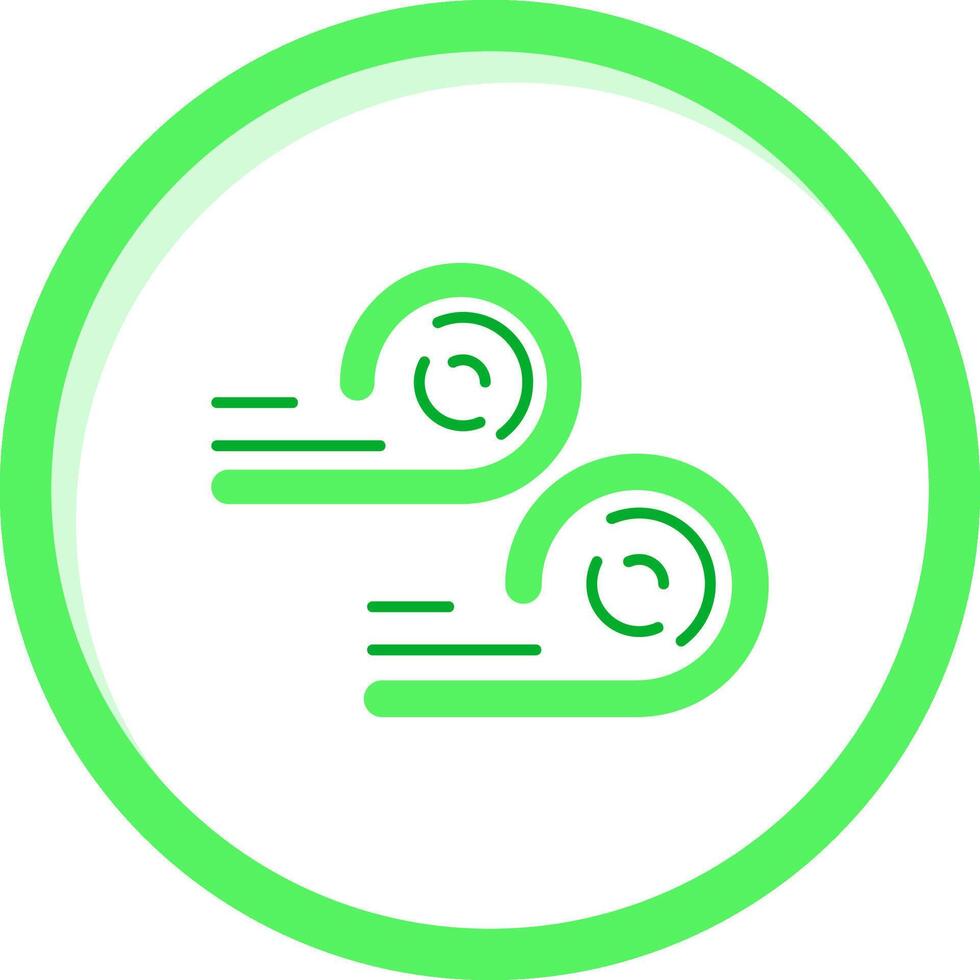 Wind Green mix Icon vector