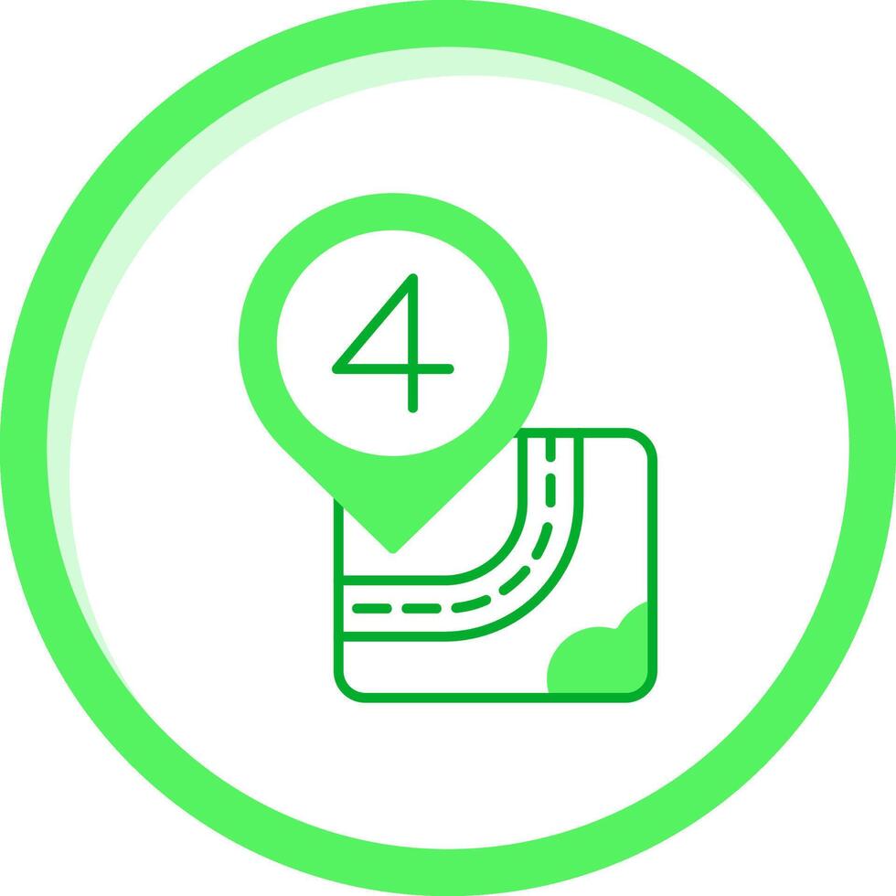 Four Green mix Icon vector