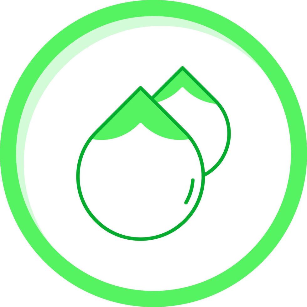 Water drops Green mix Icon vector