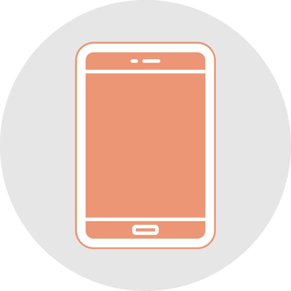 Smart Phone Glyph Multicolor Sticker Icon vector