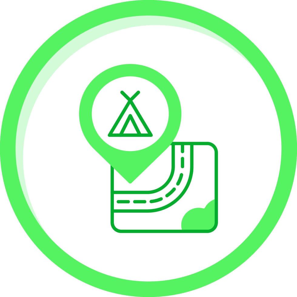 Caming Green mix Icon vector