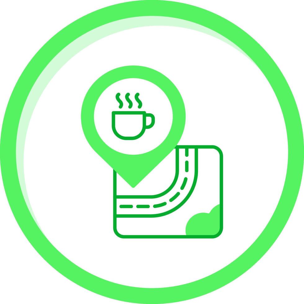 Coffee Green mix Icon vector
