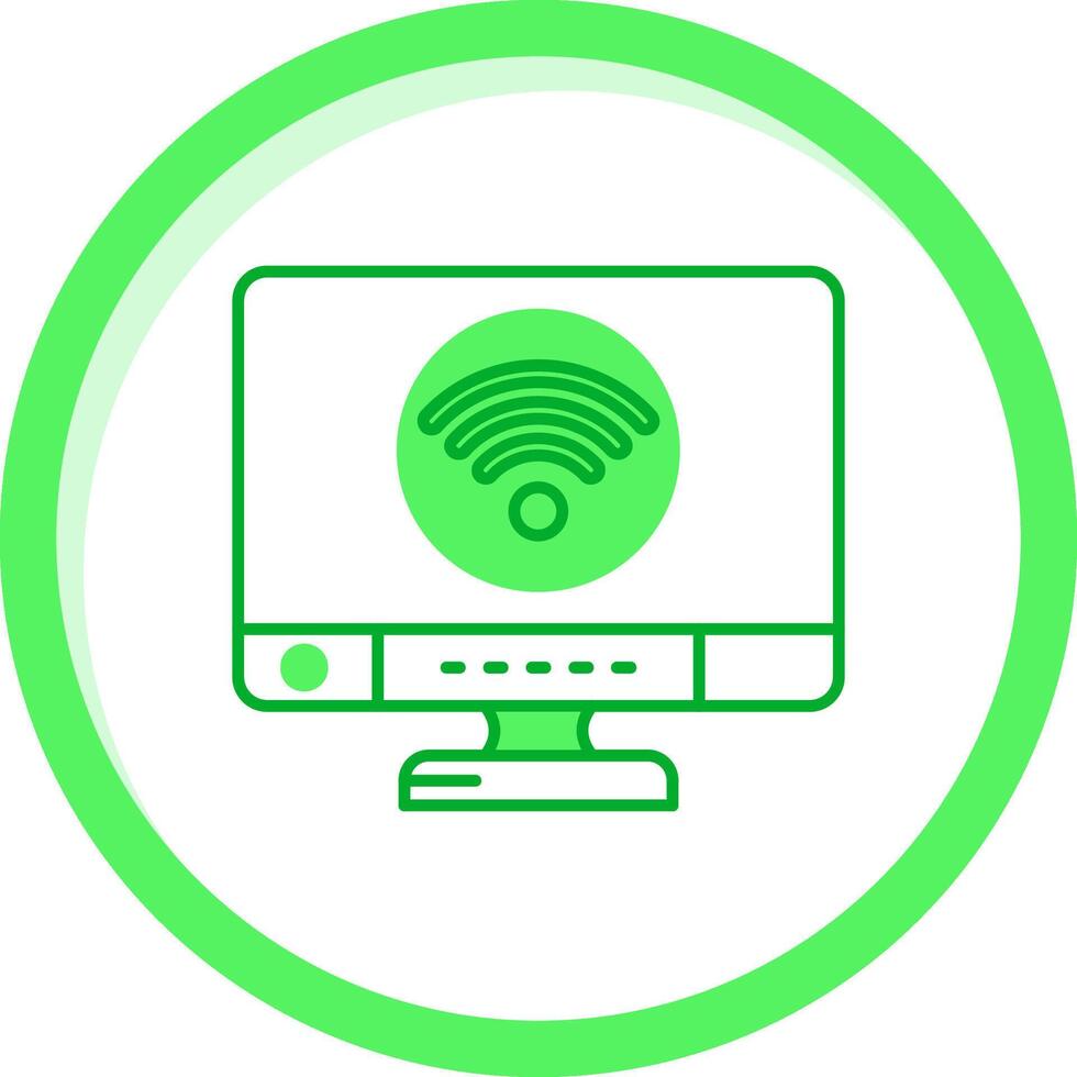 Wifi Green mix Icon vector