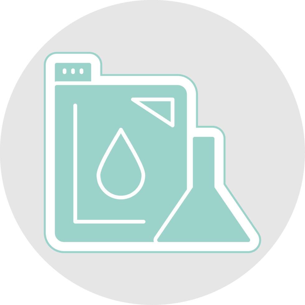 Machine Oil Glyph Multicolor Sticker Icon vector