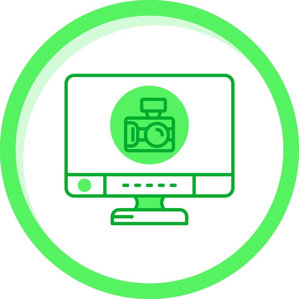 Camera Green mix Icon vector