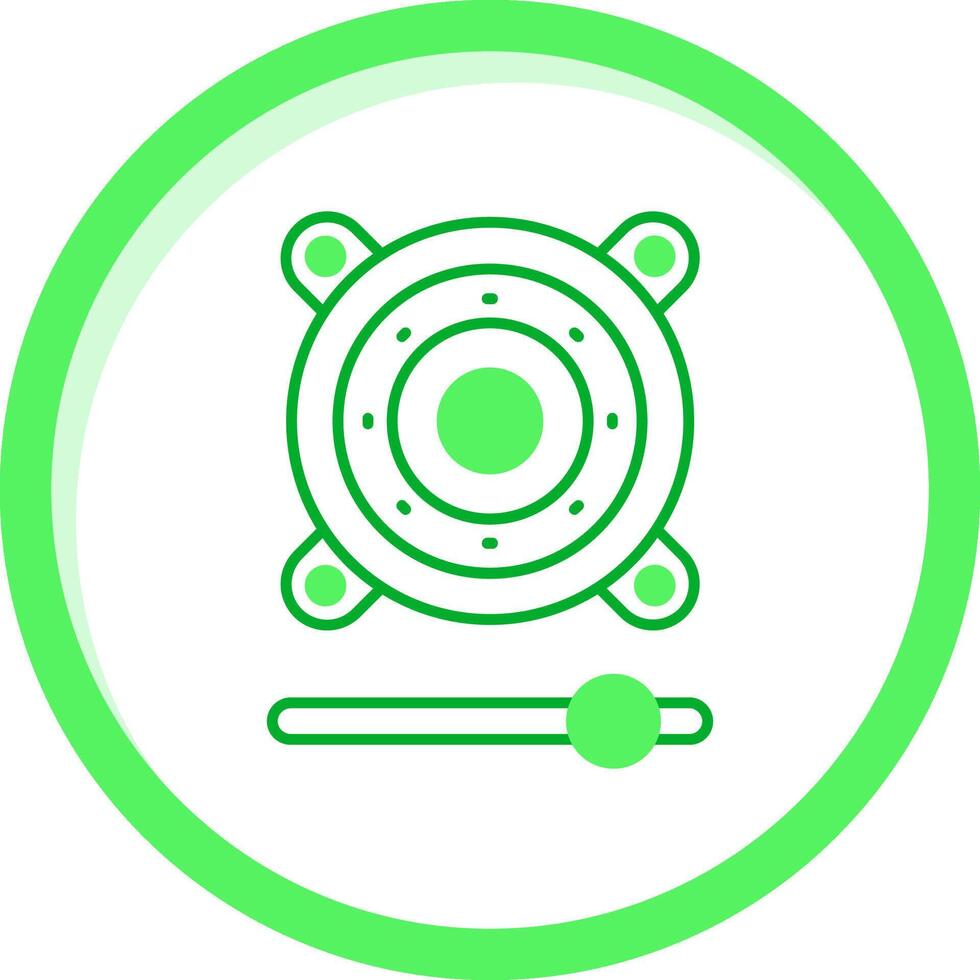 Speaker Green mix Icon vector