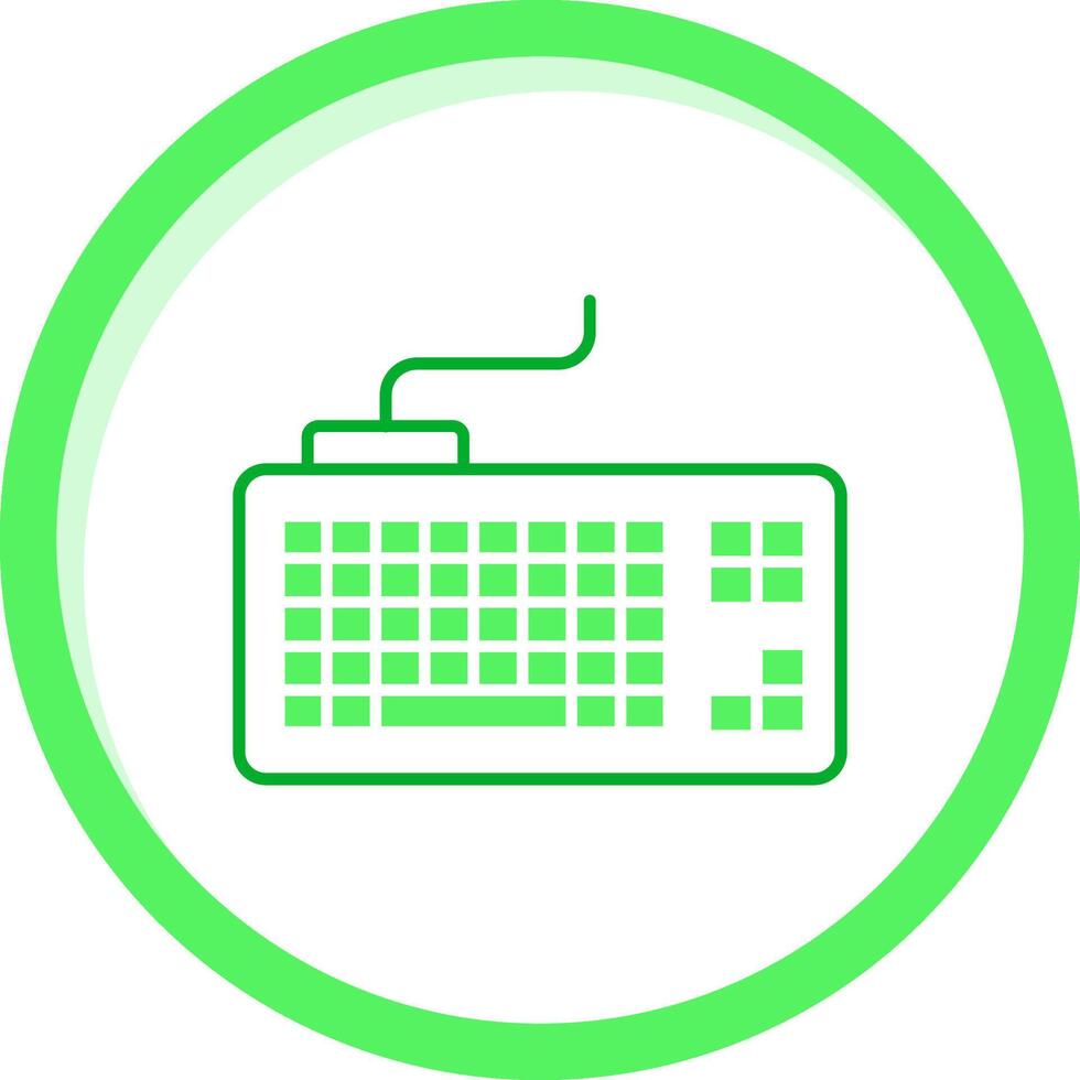 Keyboard Green mix Icon vector