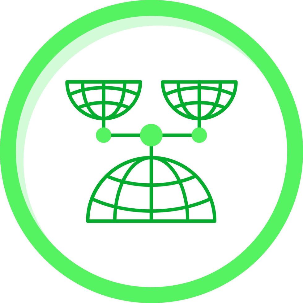 Internet Green mix Icon vector