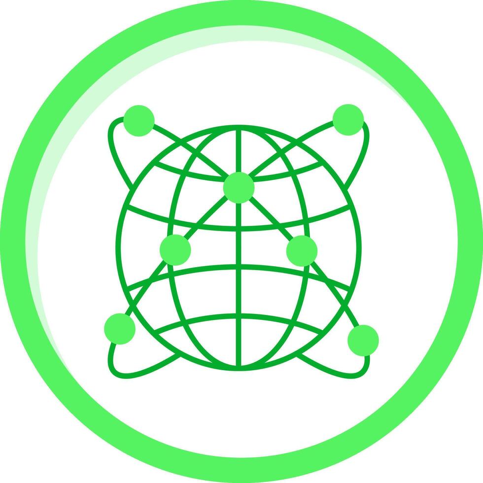 Internet Green mix Icon vector