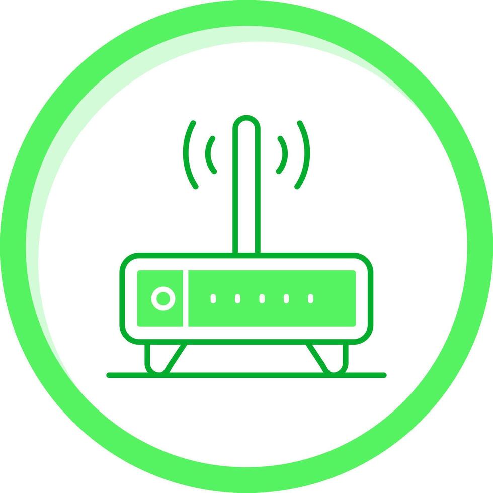 Modem Green mix Icon vector