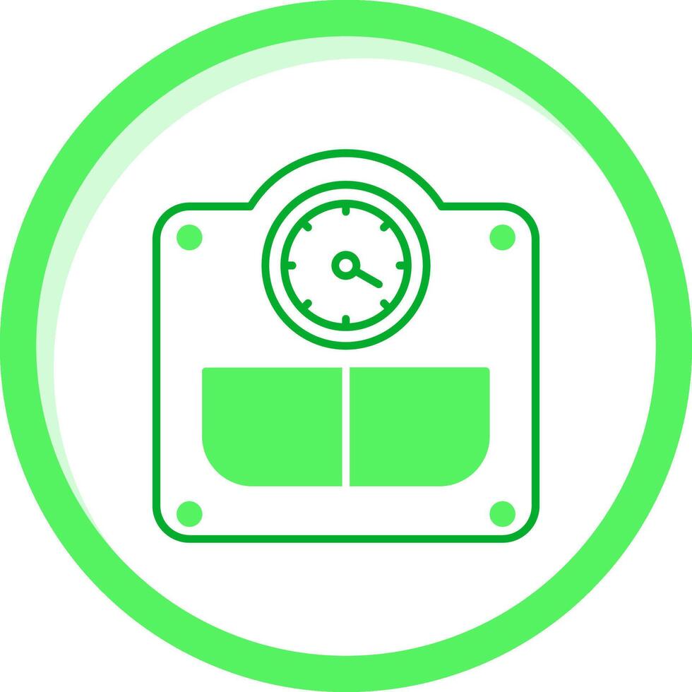Weight Green mix Icon vector