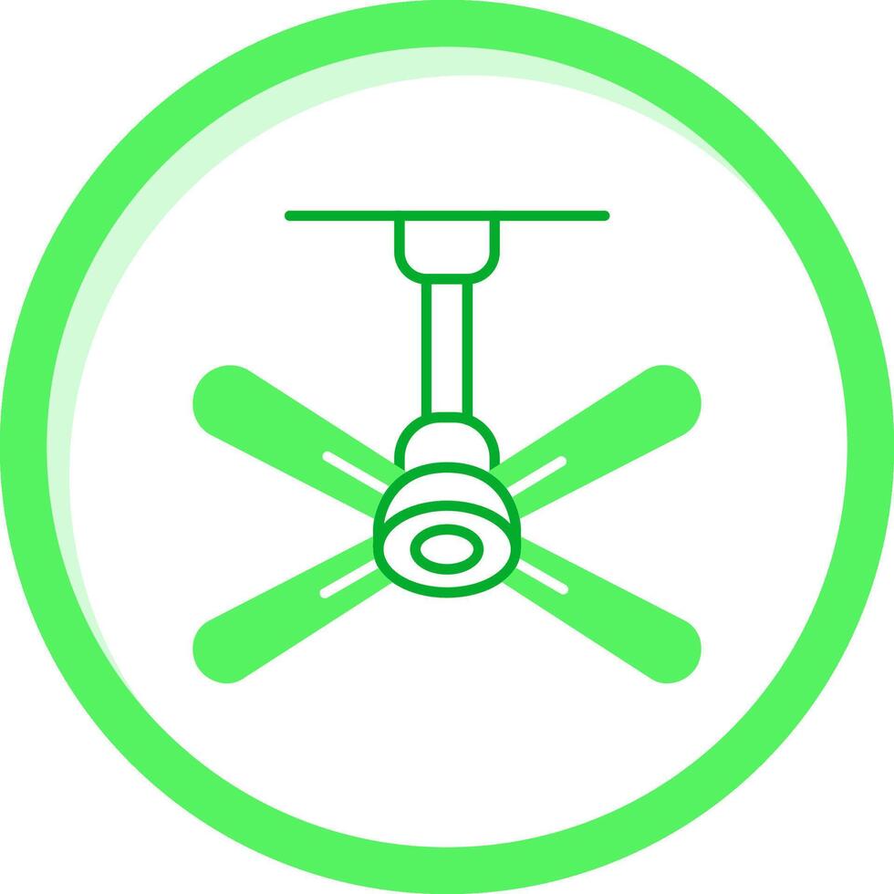 Fan Green mix Icon vector