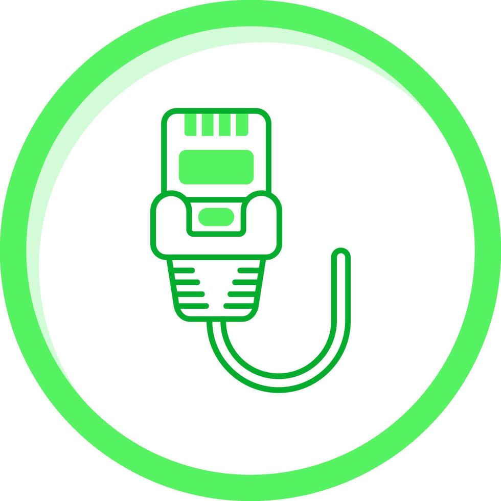 Ethernet Green mix Icon vector