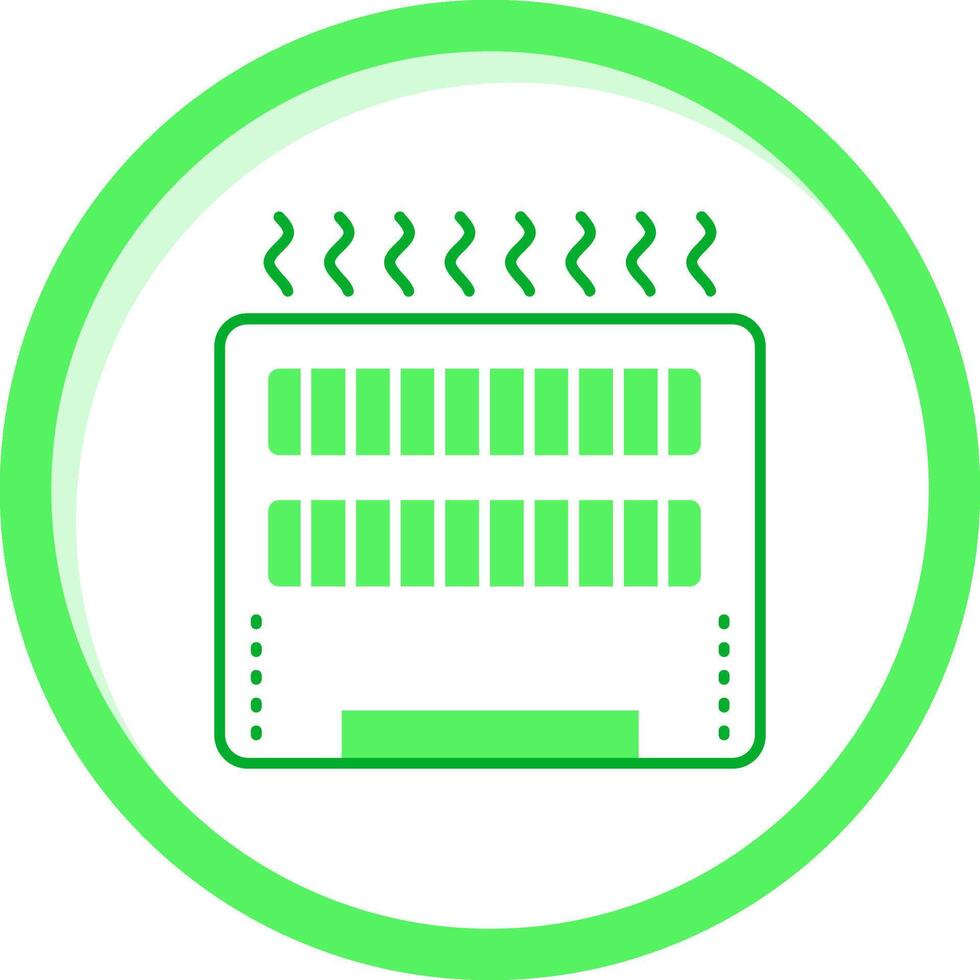 Heater Green mix Icon vector