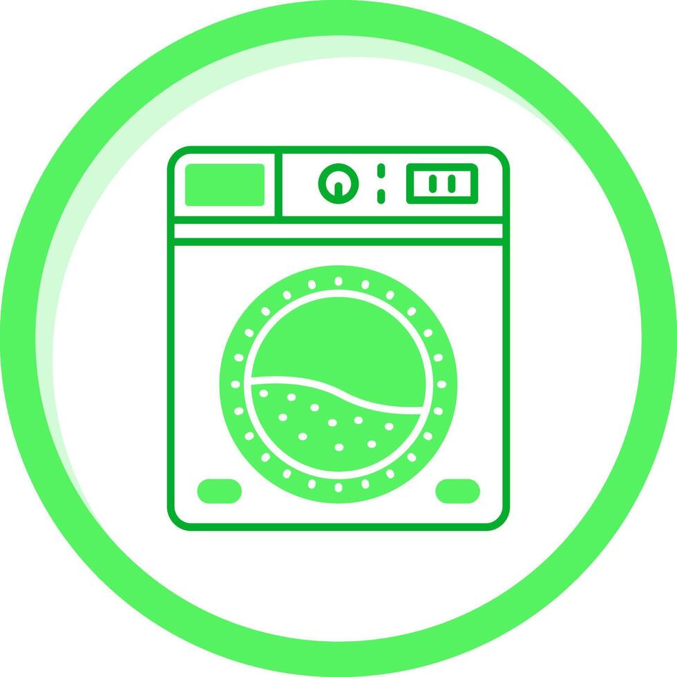 Laundry Green mix Icon vector