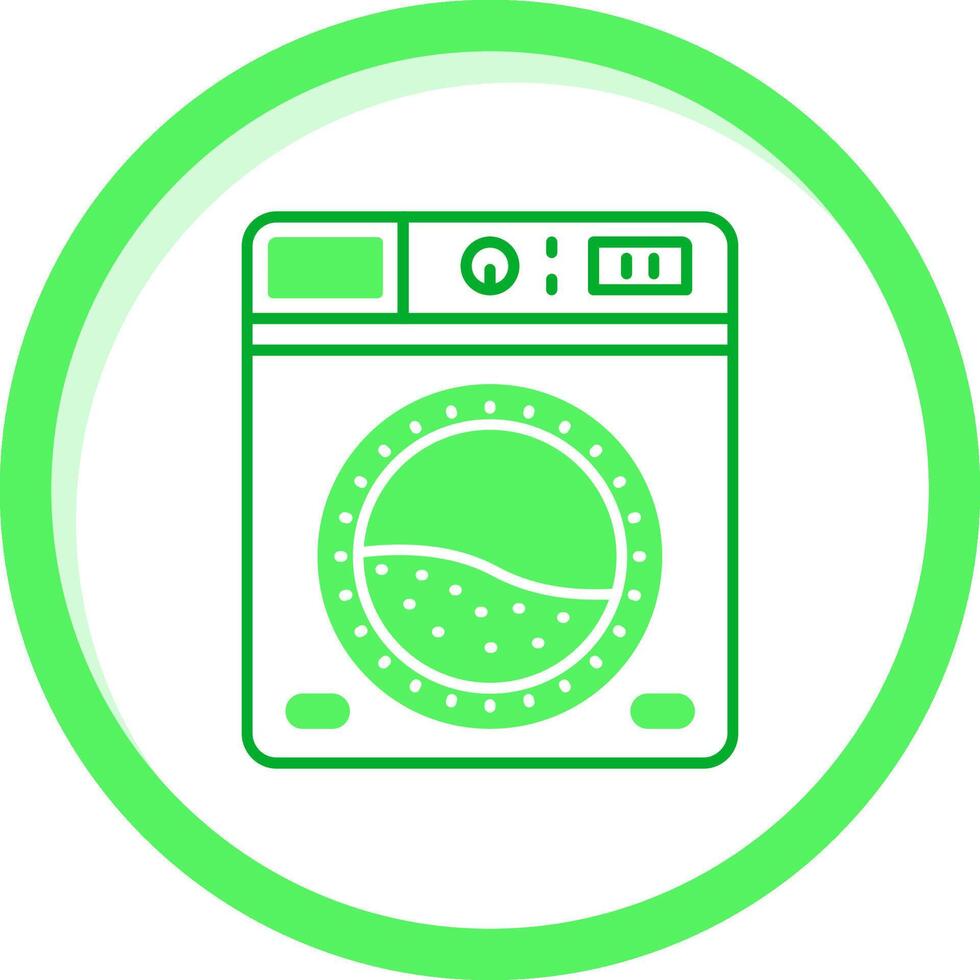 Laundry Green mix Icon vector