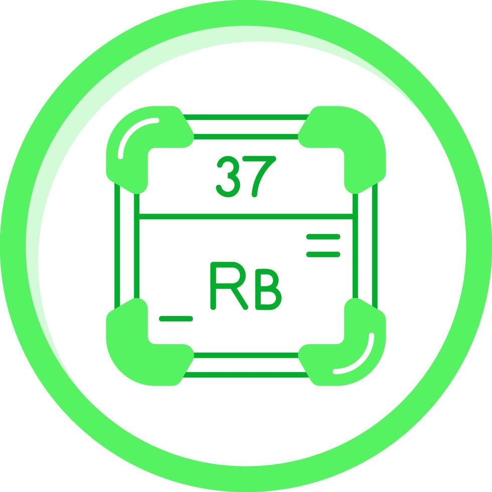 Rubidium Green mix Icon vector