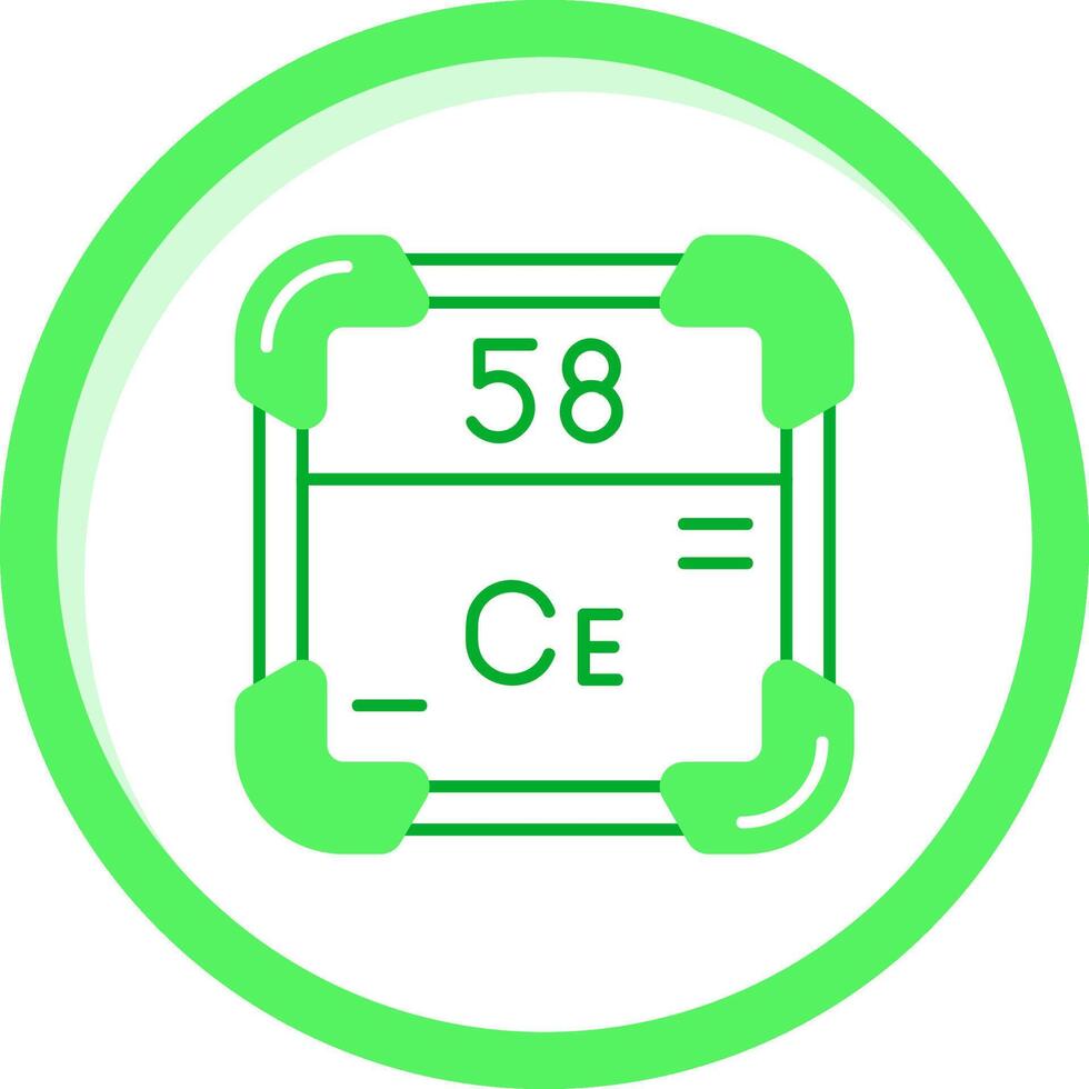 Cerium Green mix Icon vector