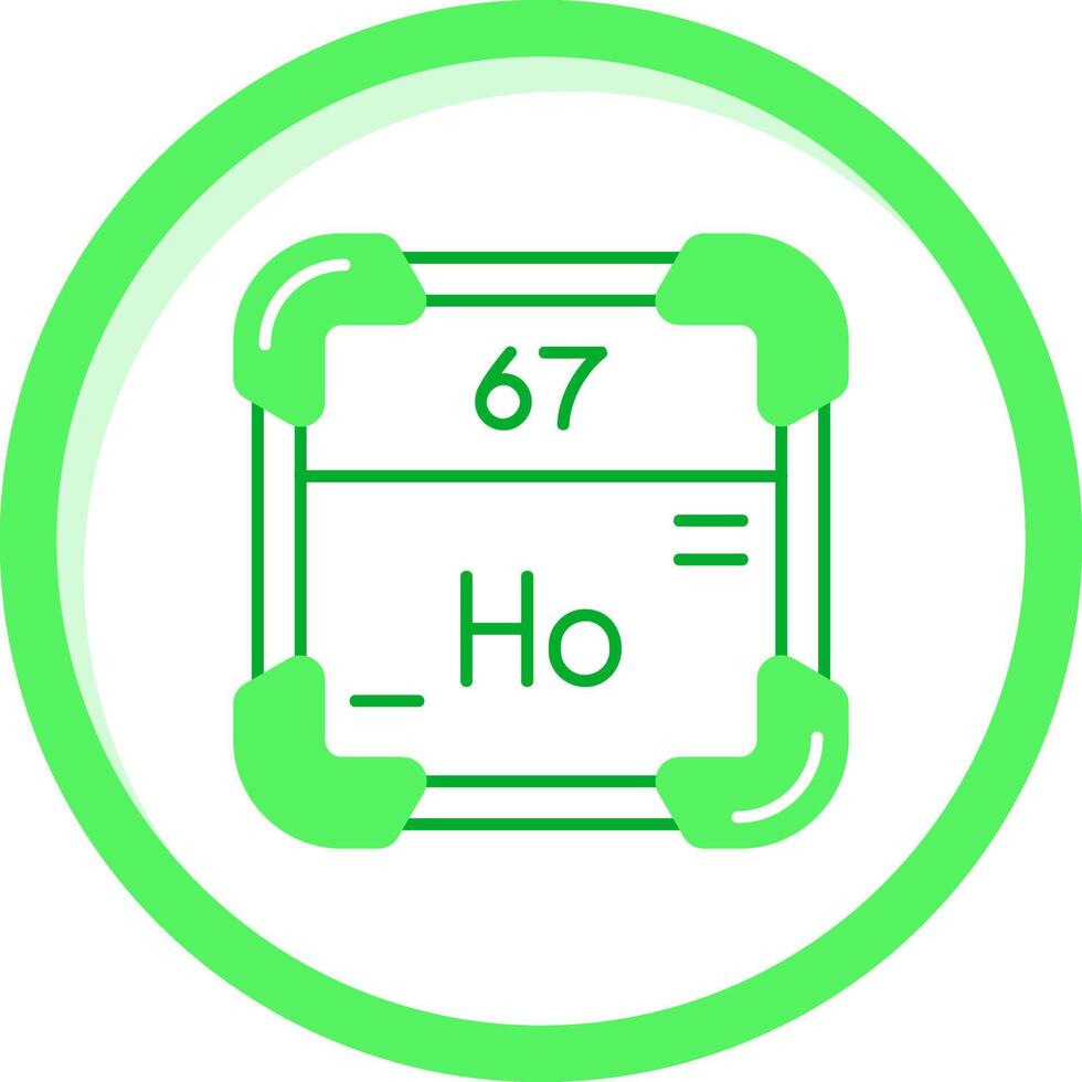 Holmium Green mix Icon vector