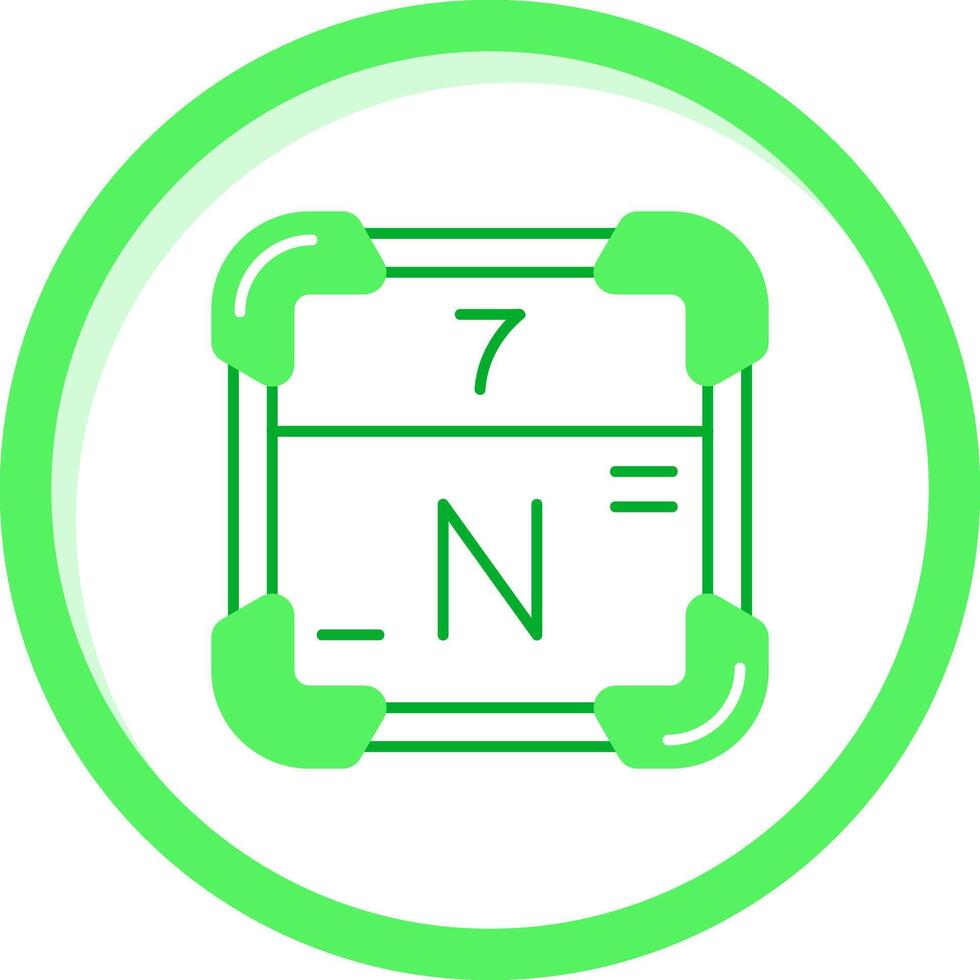 Nitrogen Green mix Icon vector