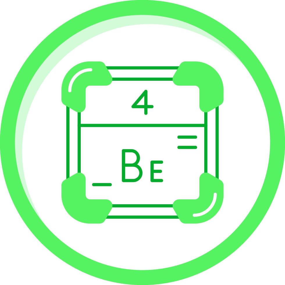 Beryllium Green mix Icon vector