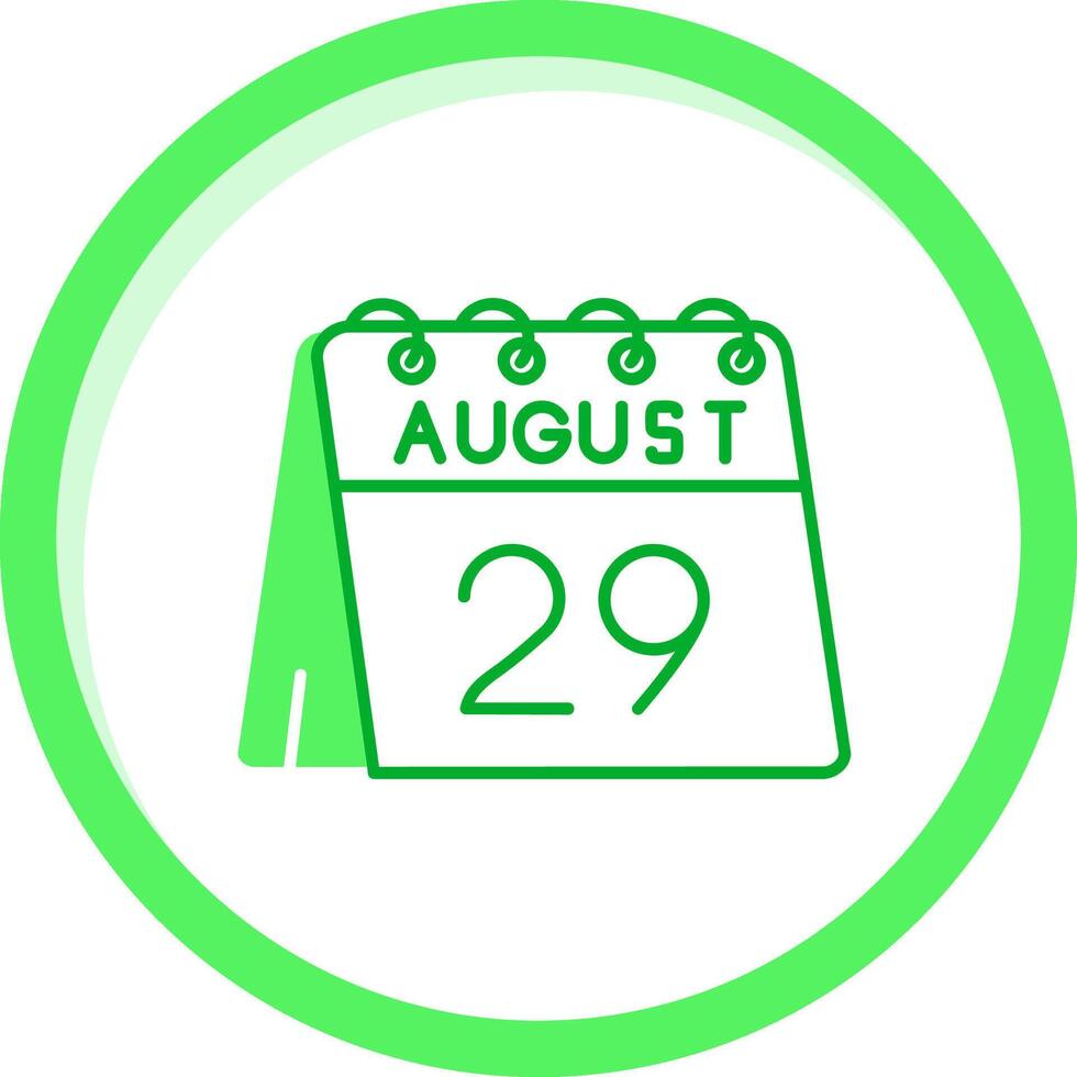 29th of August Green mix Icon vector