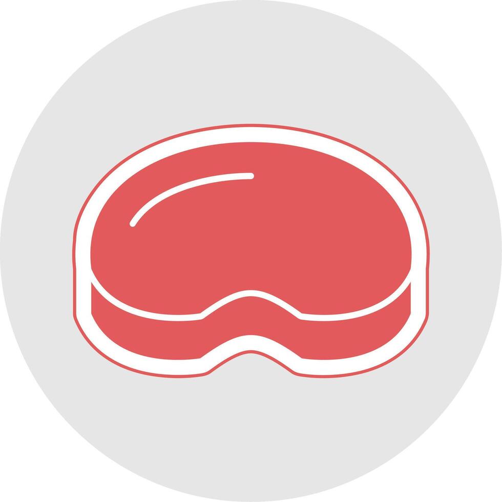 Steak Glyph Multicolor Sticker Icon vector