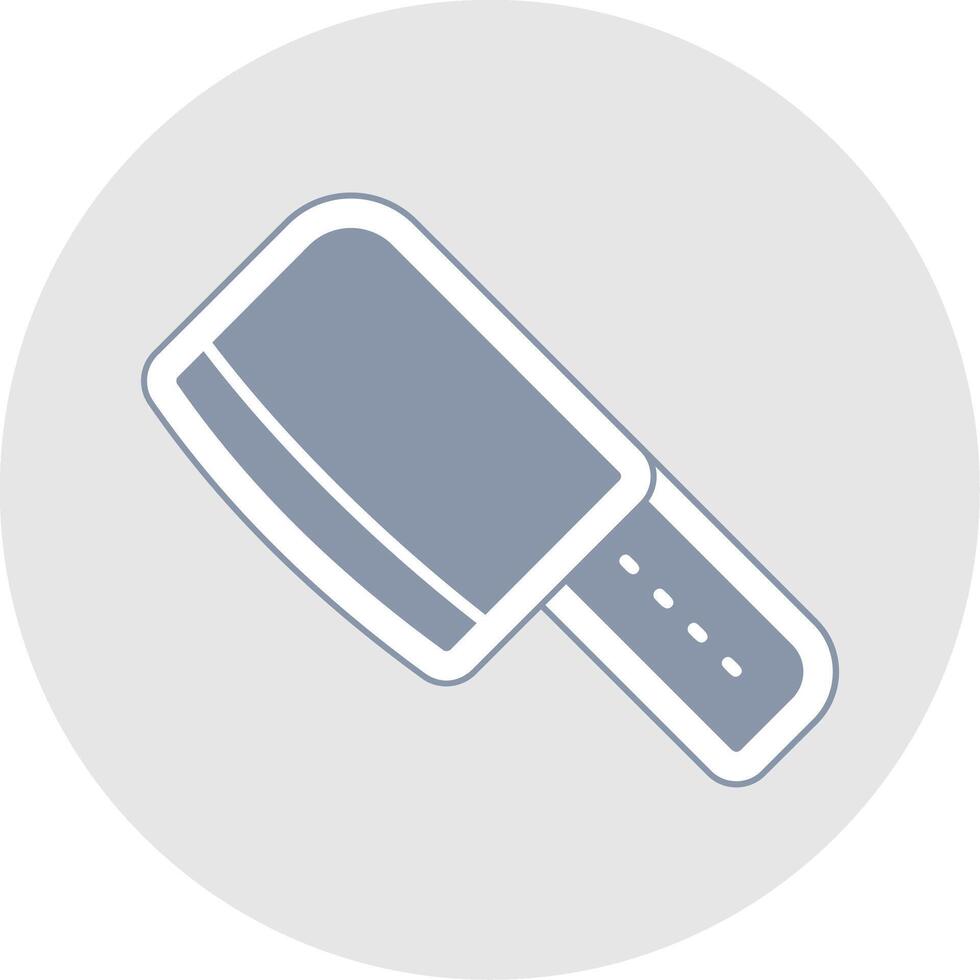 Cleaver Glyph Multicolor Sticker Icon vector