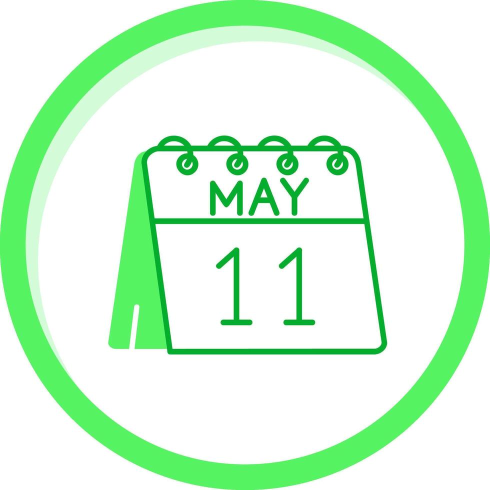 11th of May Green mix Icon vector
