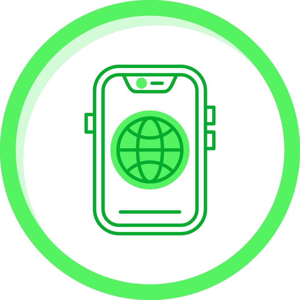 Global Green mix Icon vector