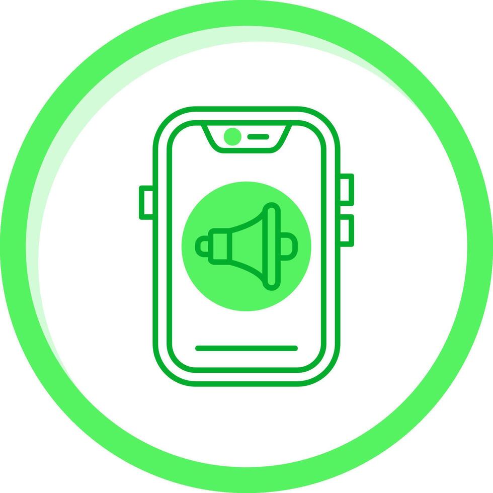 Sound Green mix Icon vector