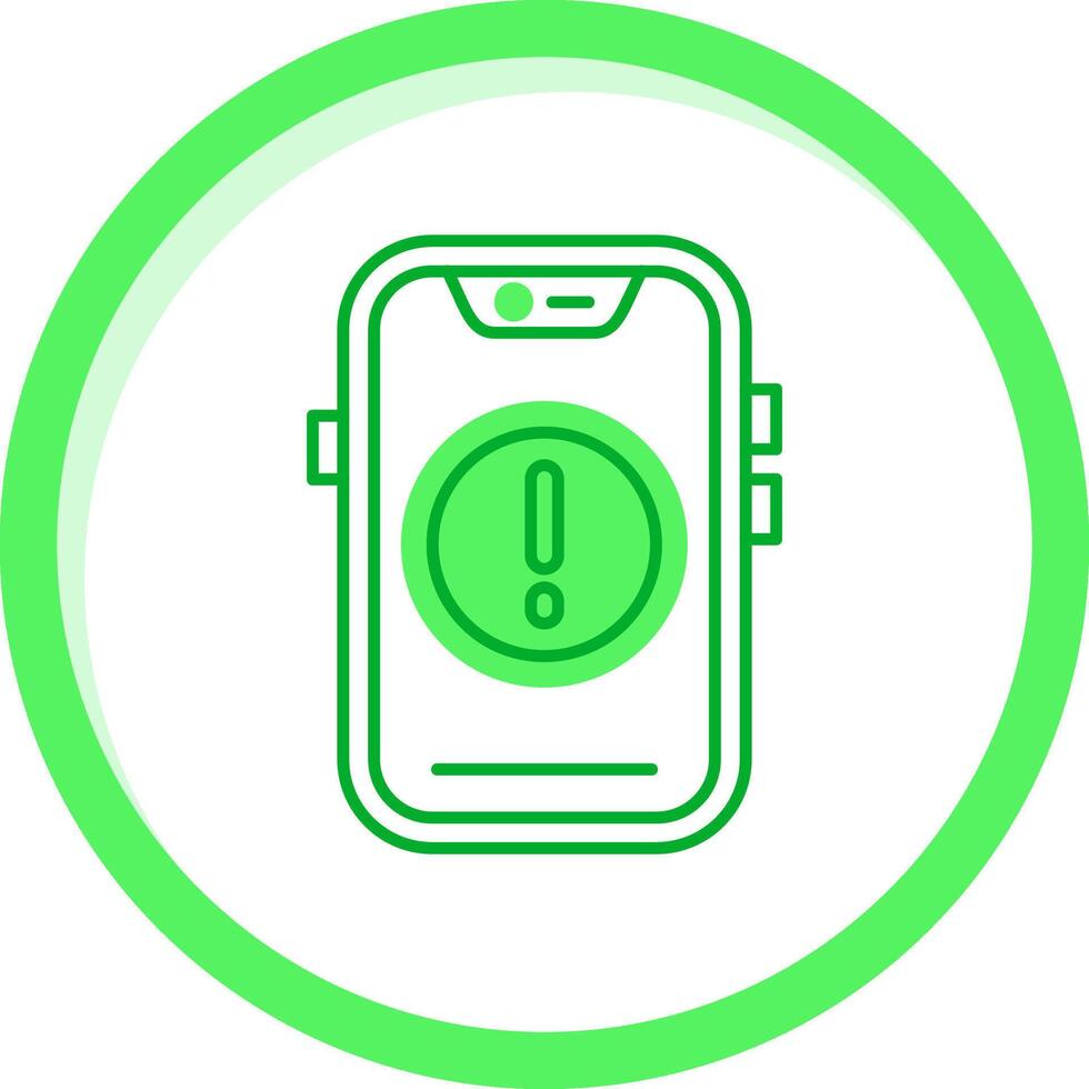 Error Green mix Icon vector