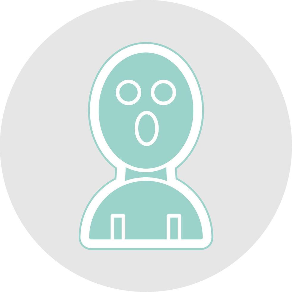 Balaclava Glyph Multicolor Sticker Icon vector