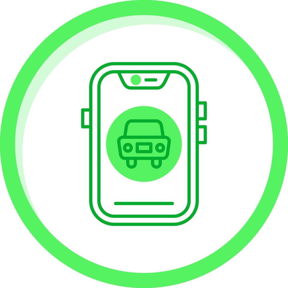 Car Green mix Icon vector