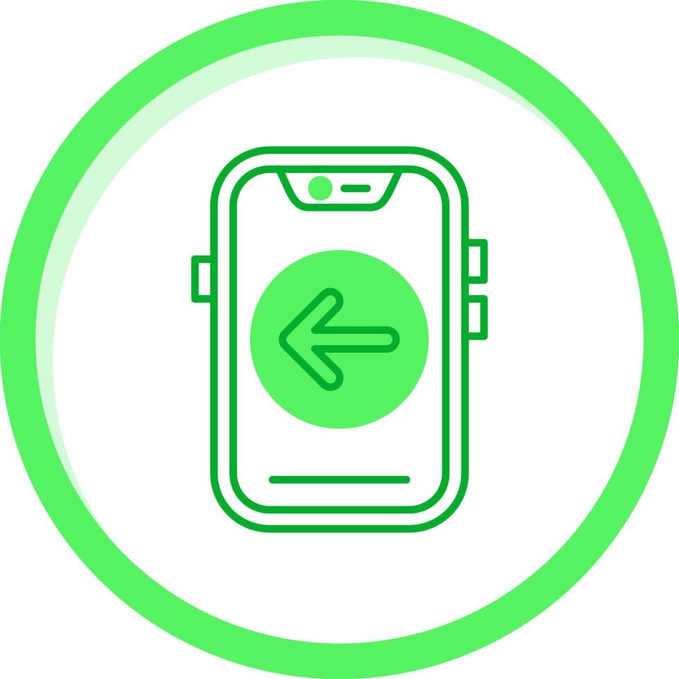 Back Green mix Icon vector