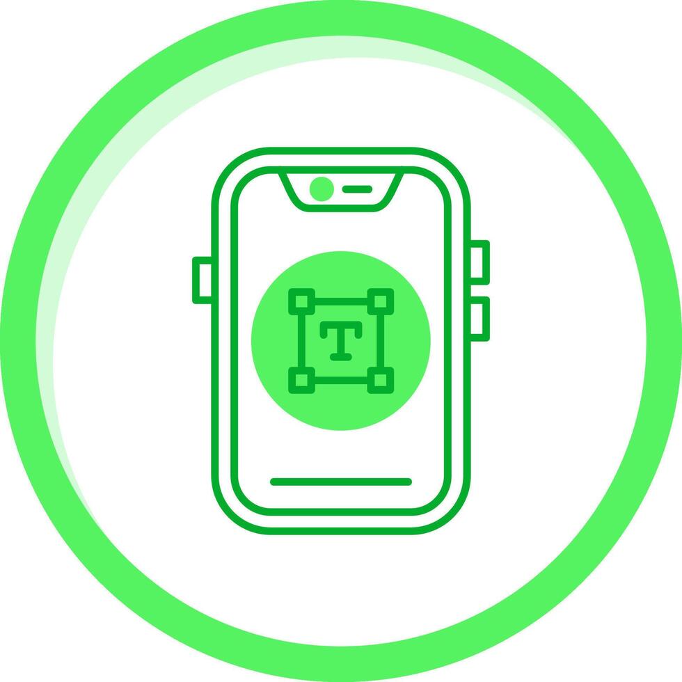 Type Green mix Icon vector