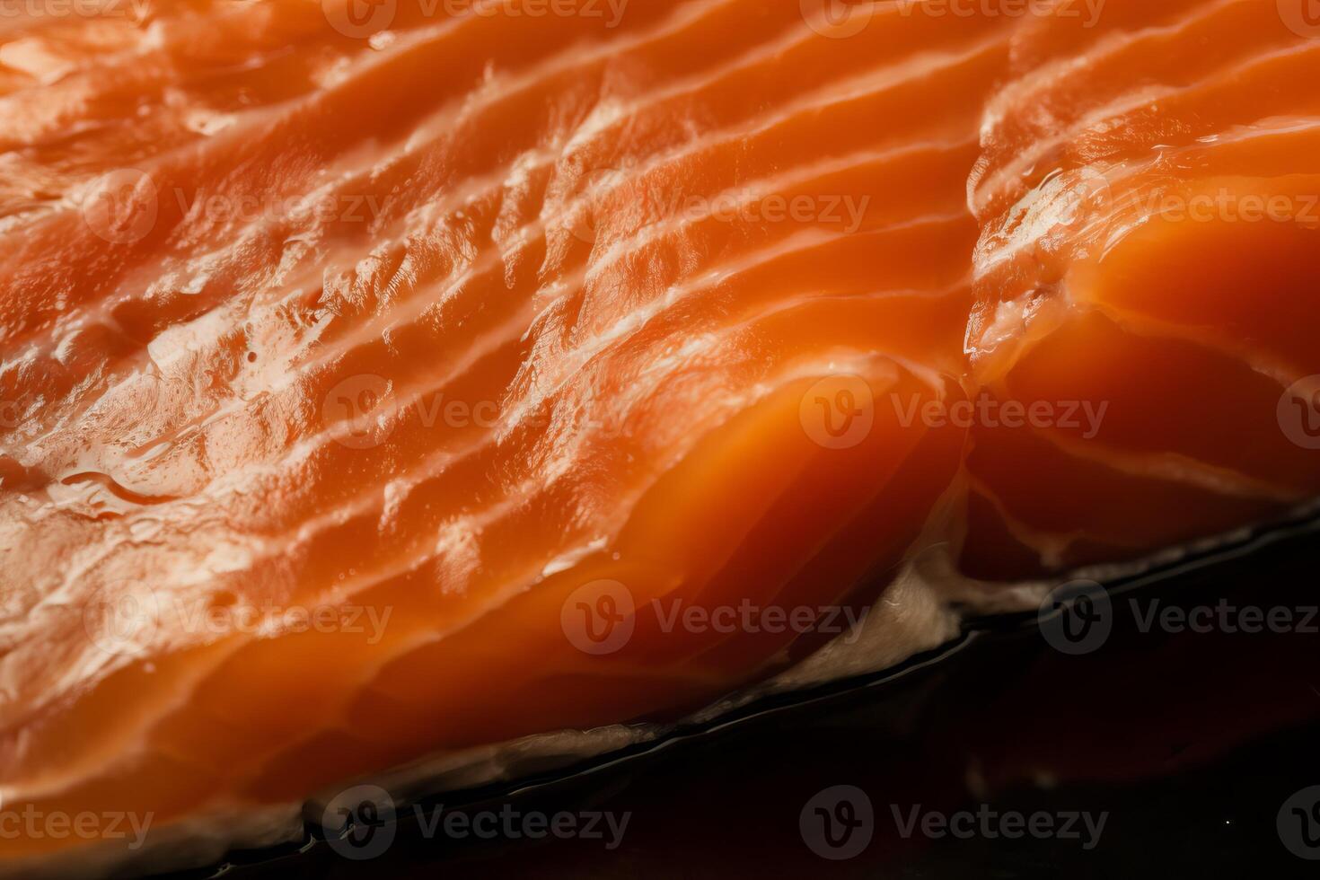 ai generado macro ahumado salmón filete. generar ai foto