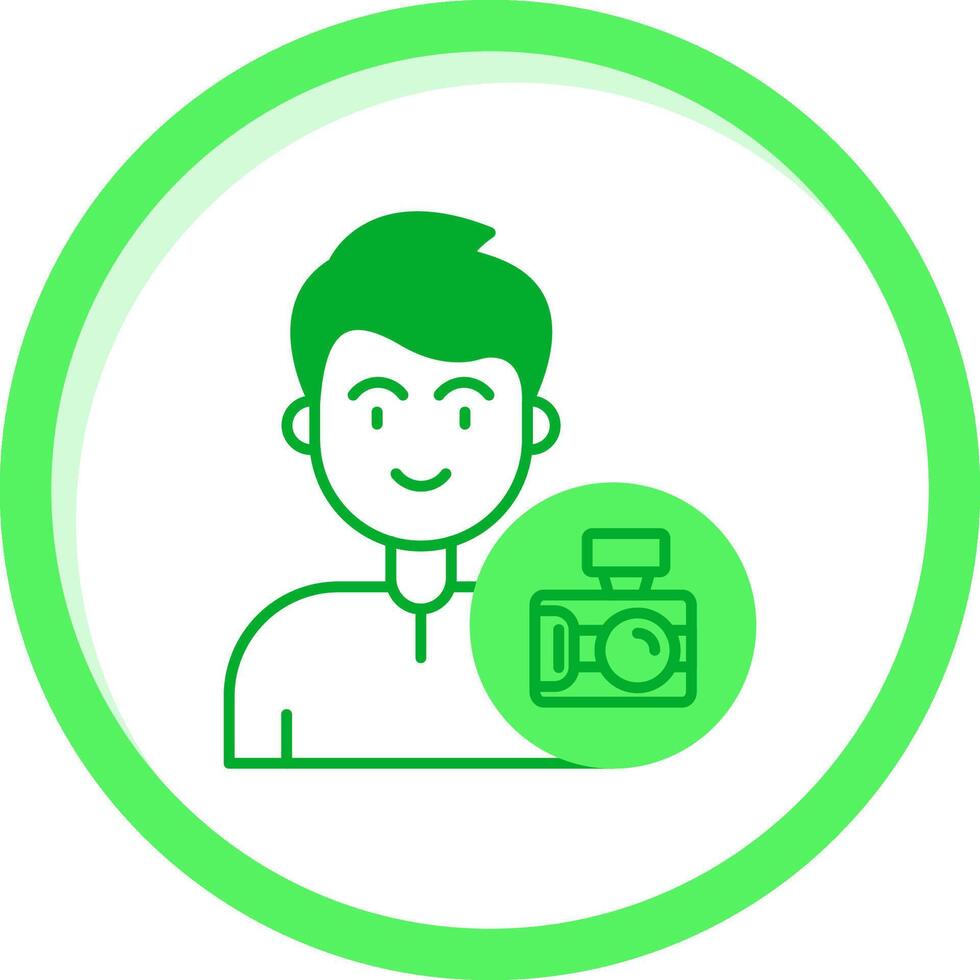 Camera Green mix Icon vector