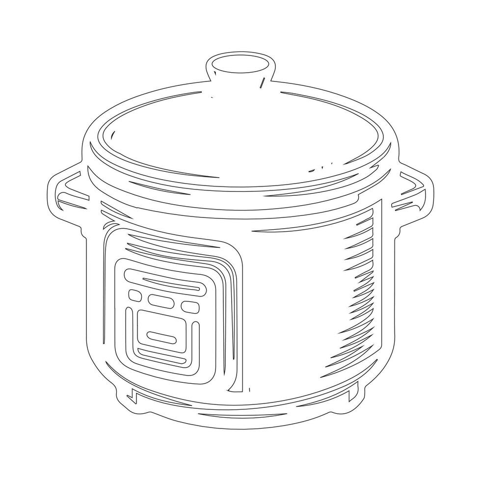 vector ilustración de un arroz Horno diseño