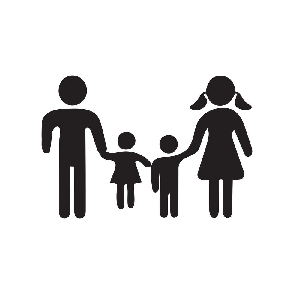 vector illustration of a family icon