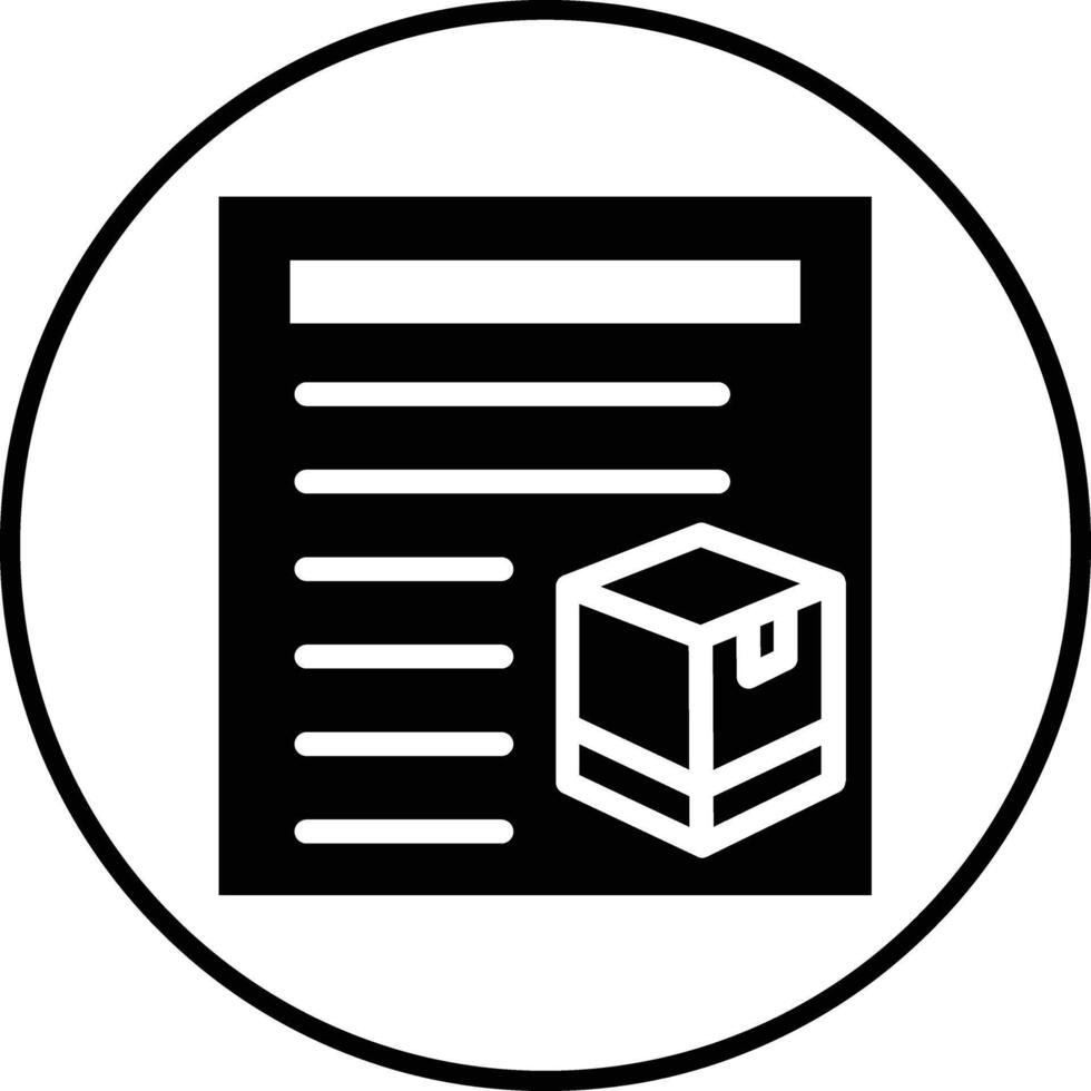 Delivery Note Vector Icon