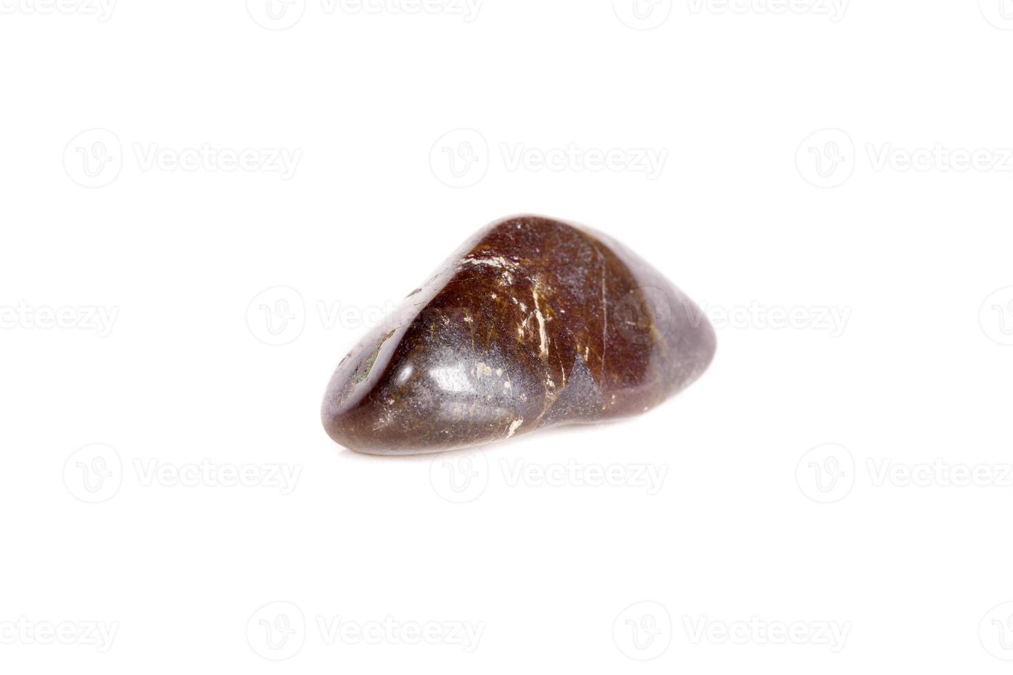 Macro mineral stone jasper on a white background photo