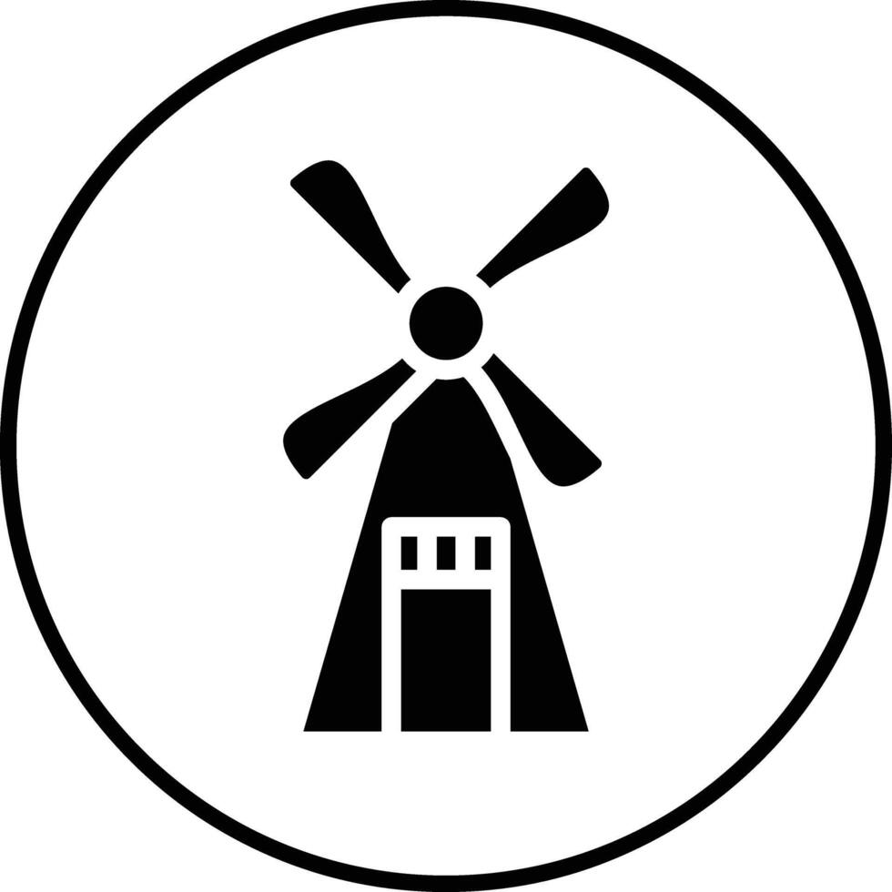 Windmill Vector Icon