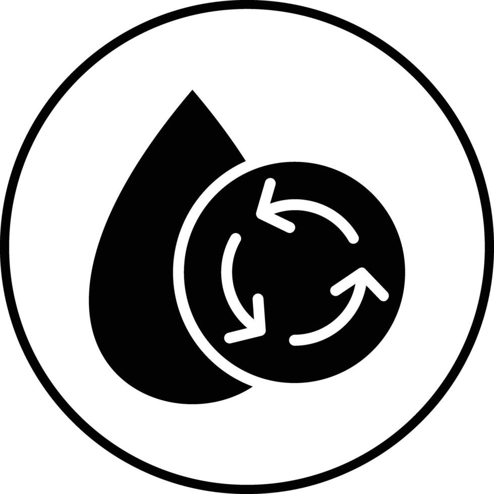 icono de vector de ahorro de agua