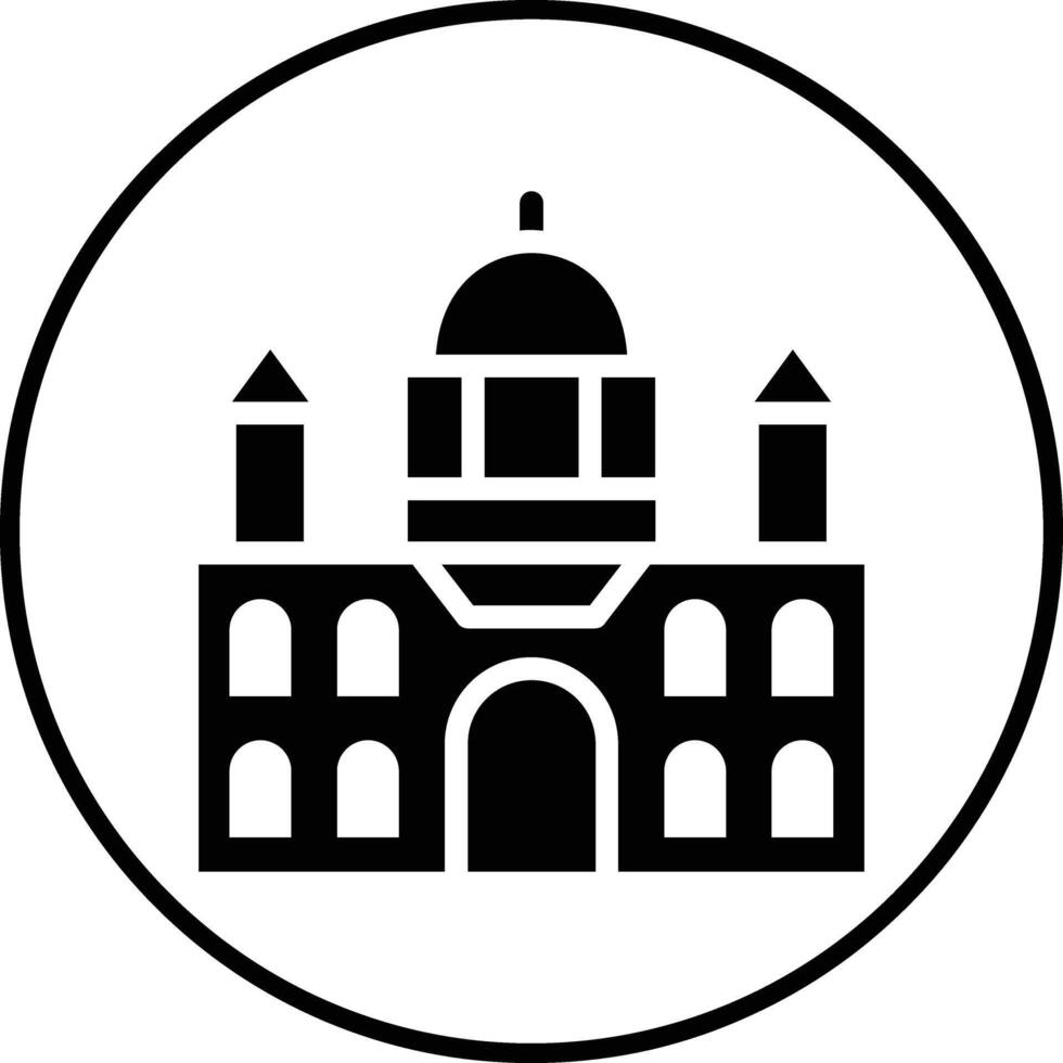 Castle Landscape Vector Icon