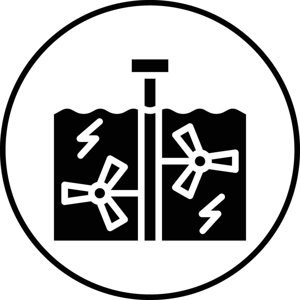 Tidal Power Vector Icon