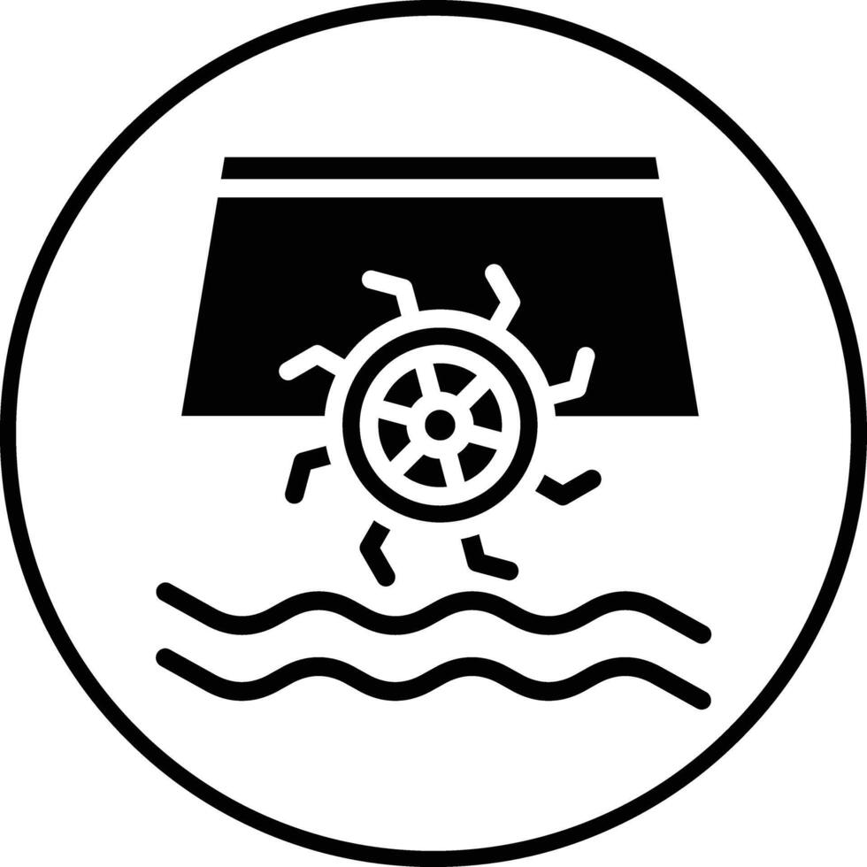 agua molino vector icono