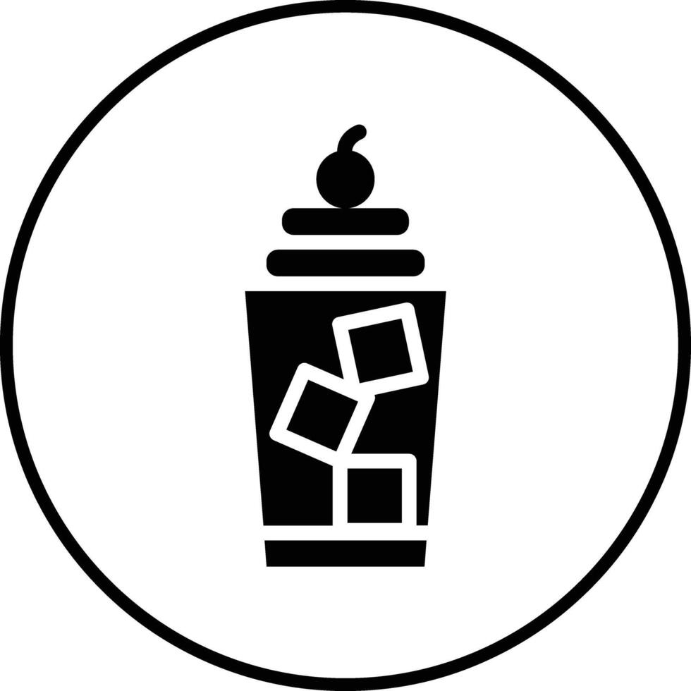 Iced Coffee Vector Icon