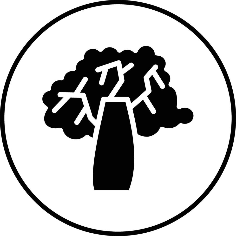 icono de vector de árbol de otoño