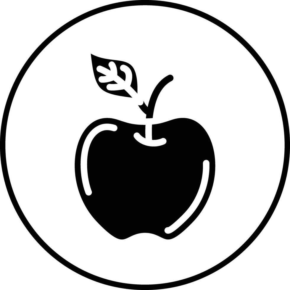 icono de vector de manzana